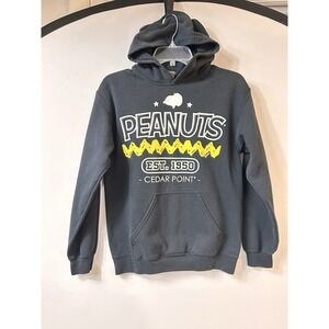 Gildan Peanuts Cedar‎ Point Hoodie Sweatshirt Pullover Graphic Mens Size S